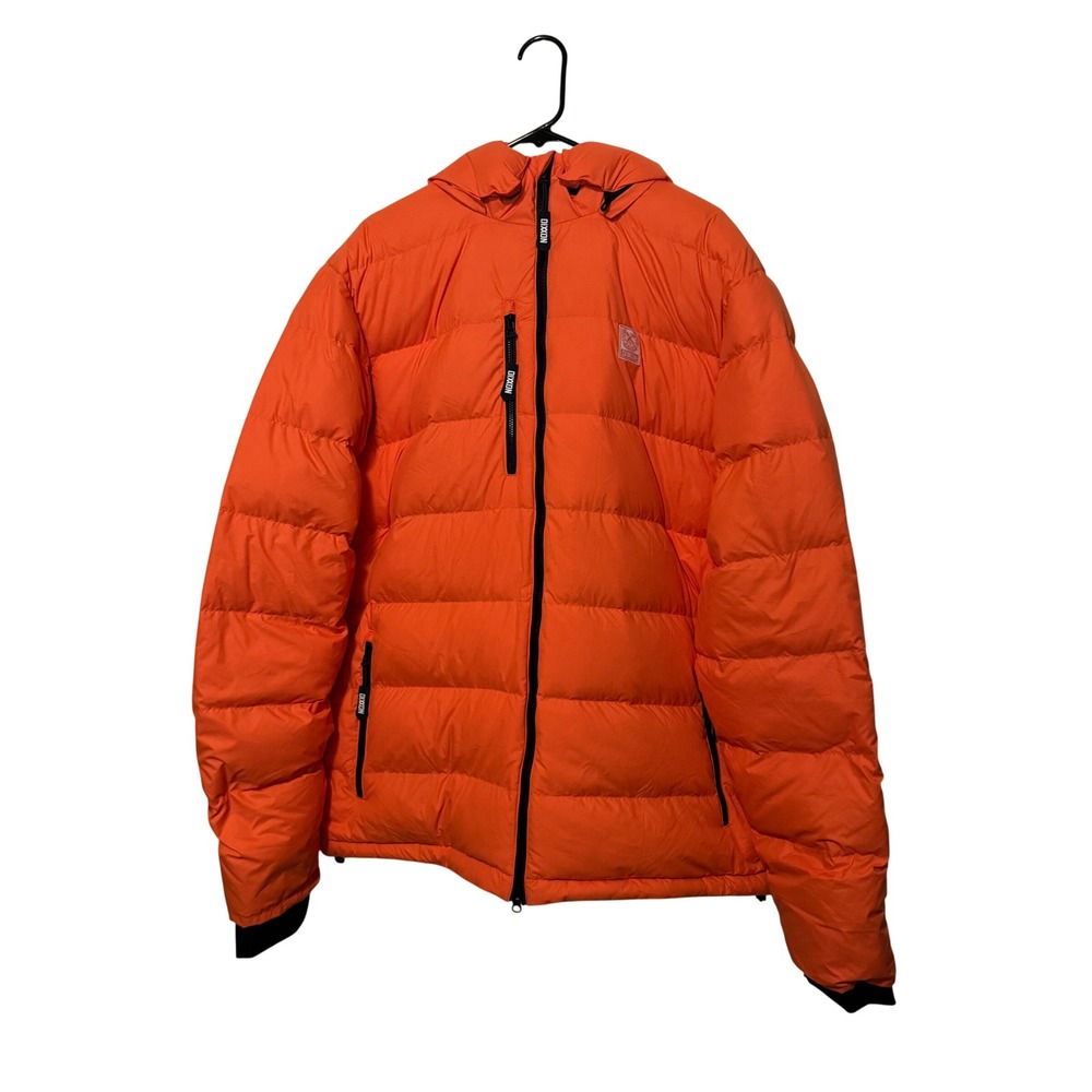 Dixxon Down Puffer Jacket Men 2XL Orange D-Frost Hooded Parka Coat